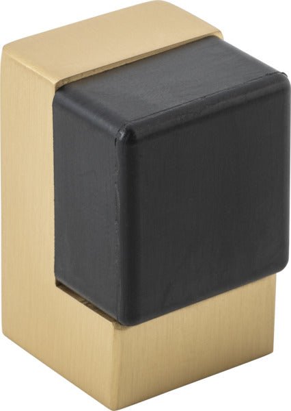 Square Door Stop - Entry Point - Iver - Brushed Brass - Door Stops