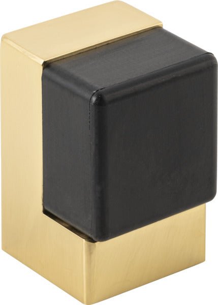 Square Door Stop - Entry Point - Iver - Polished Brass - Door Stops