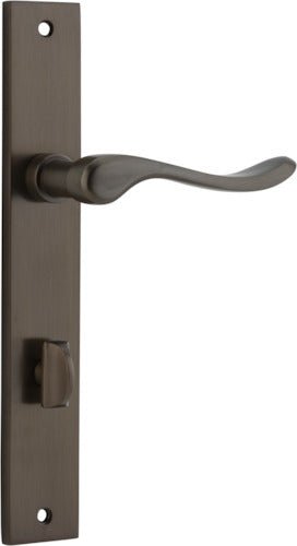 Stirling Lever - Rectangular Backplate - Entry Point - Iver - Signature Brass - Door Levers