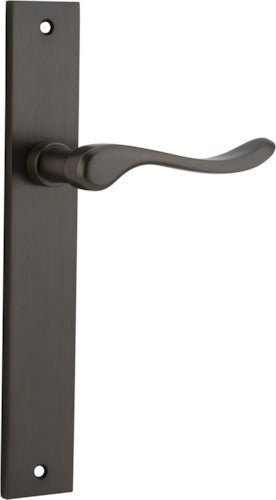 Stirling Lever - Rectangular Backplate - Entry Point - Iver - Signature Brass - Door Levers