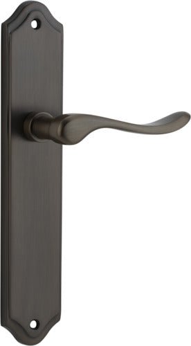 Stirling Lever - Shouldered Backplate - Entry Point - Iver - Signature Brass - Door Levers