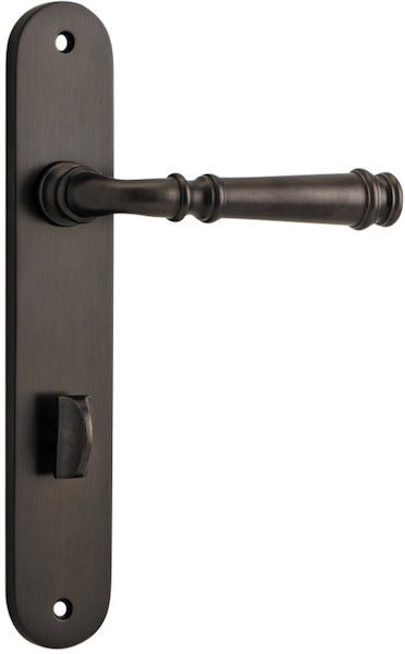 Verona Lever - Oval Backplate - Entry Point - Iver - Signature Brass - Door Levers