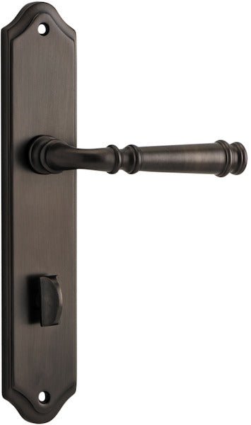 Verona Lever - Shouldered Backplate - Entry Point - Iver - Signature Brass - Door Levers